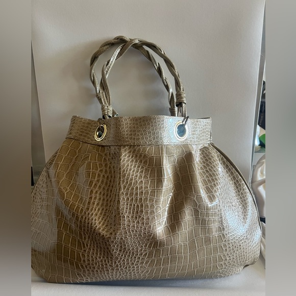 jessica simpsons croc embossed bag - Picture 1 of 8